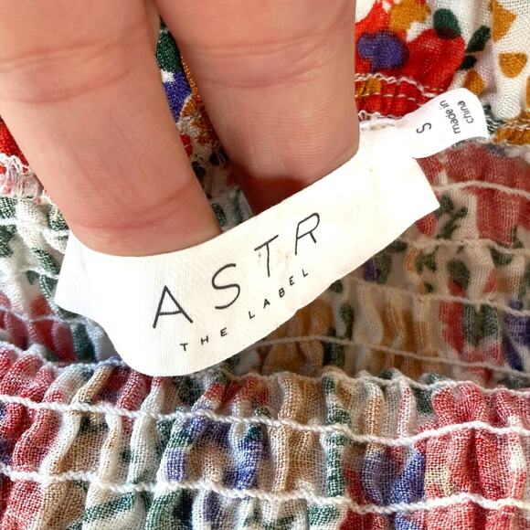 Astr The Label Floral Ruffle Mini Dress NWOT Coquette Summer Date Night Romantic - Picture 14 of 16